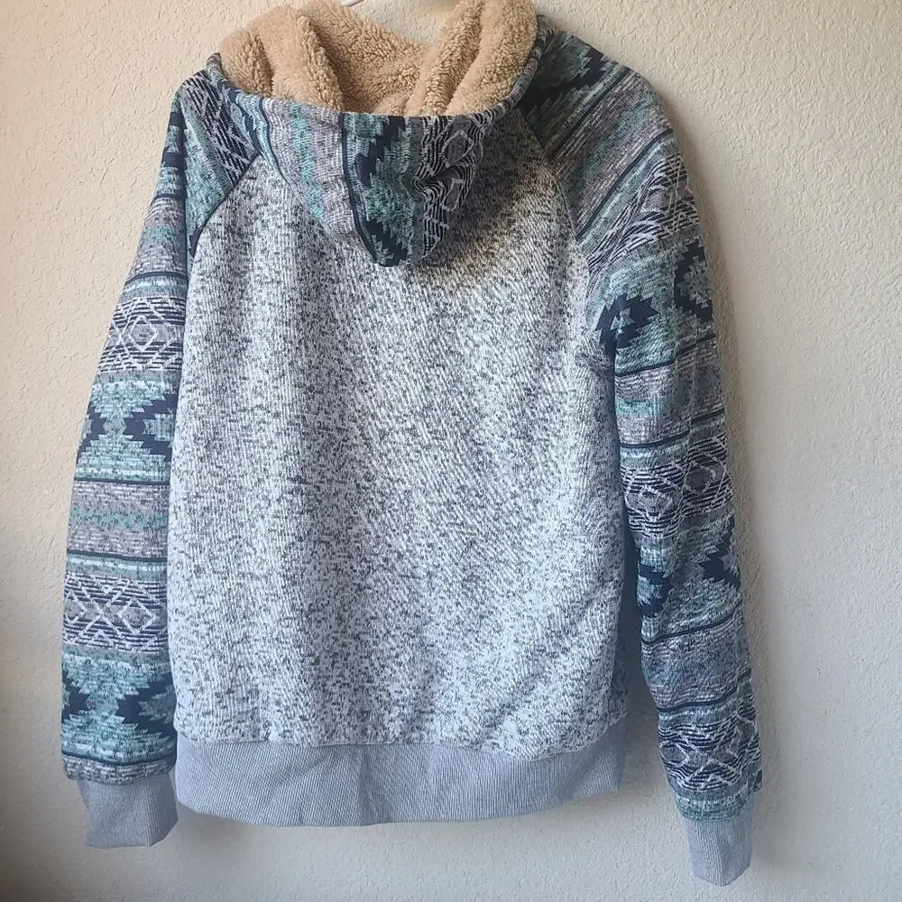 Aeropostale A87 Zip-Up Hooded Sweater Women's M - Picture 2 of 11